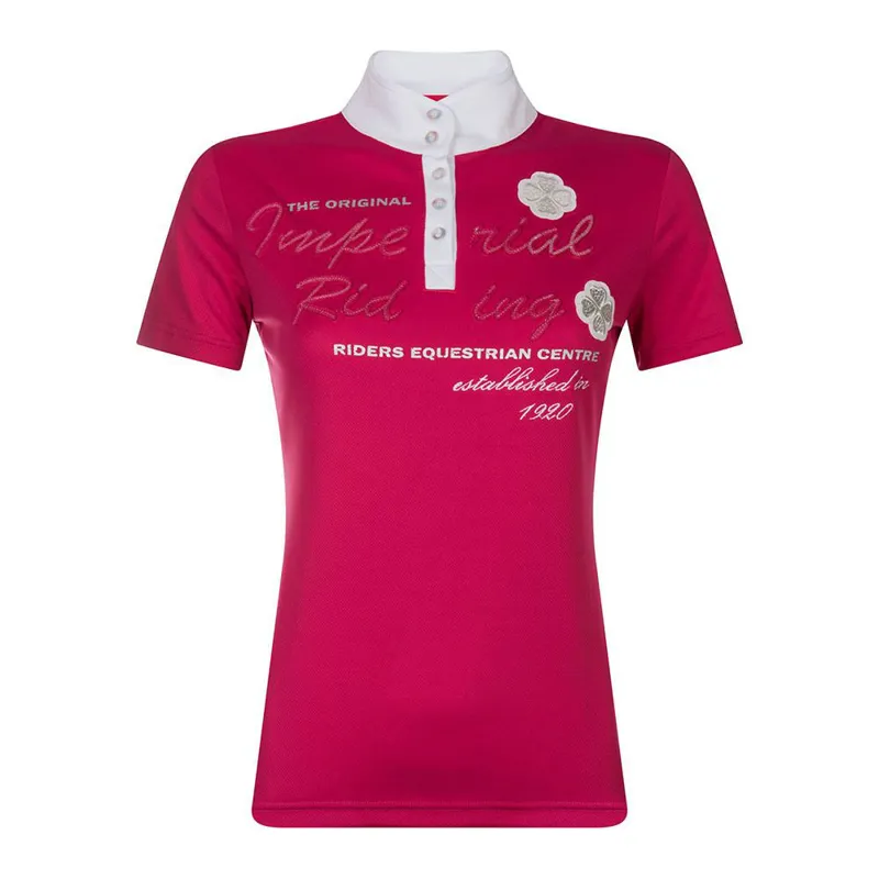 Imperial Riding Diadeem Childrens Competition Shirt - Fuchsia 